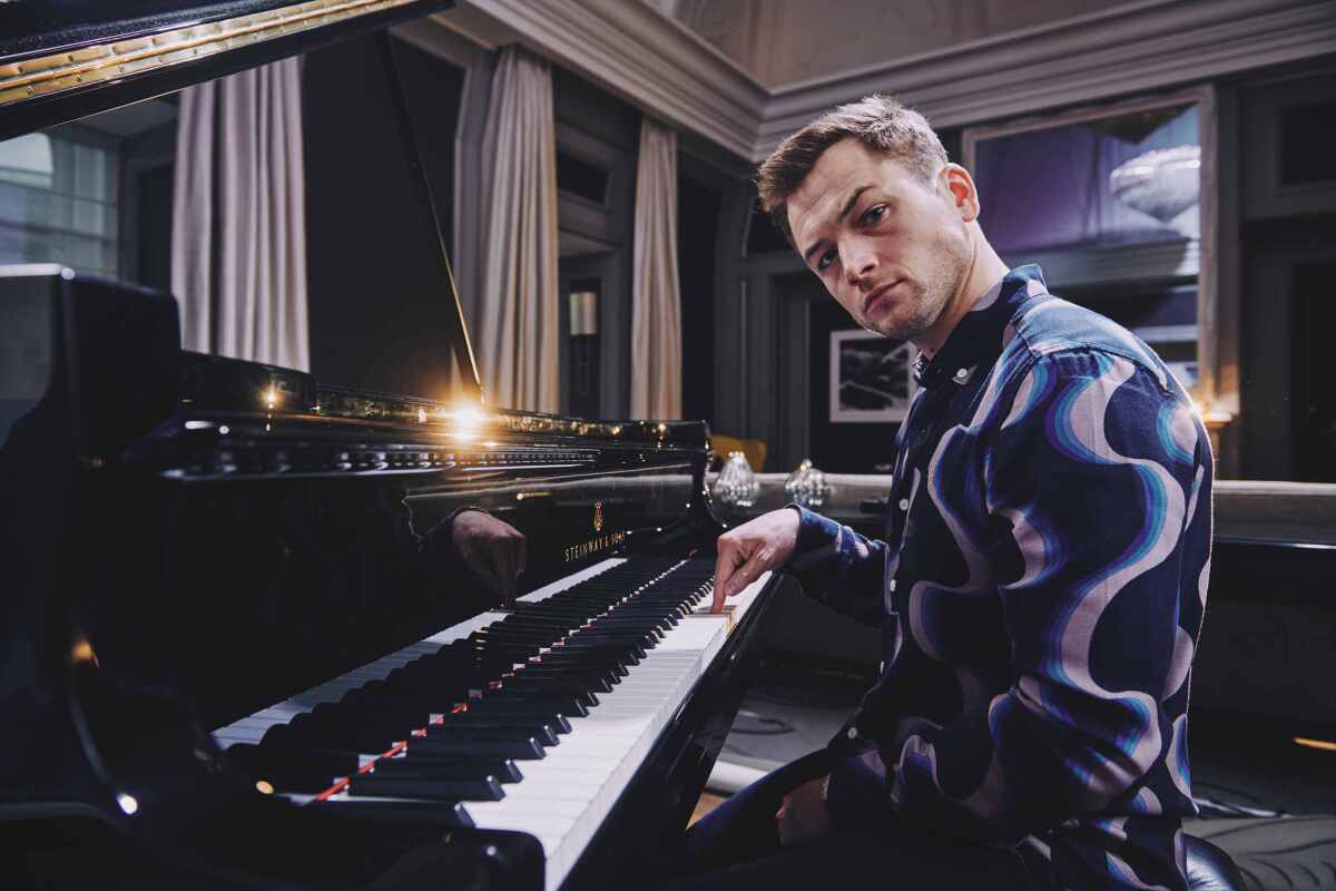 British actor and singer Taron Egerton, who plays Elton John in the biopic "Rocketman," photographed at the Corinthia hotel in London.