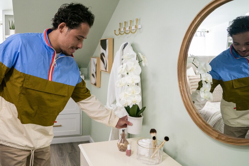 Anthony Ramos in "Secret Celebrity Renovation" on CBS.