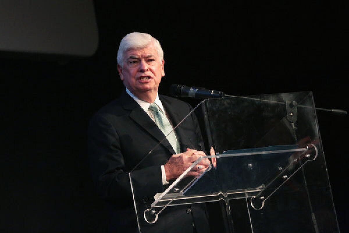 MPAA Chief Executive Chris Dodd, shown speaking at the Rome Film Festival in November, has been a strong proponent of U.S. tax breaks for the film industry.