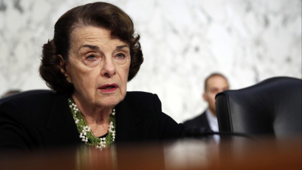 Sen. Dianne Feinstein, D-Calif., on Sept. 6 in Washington.