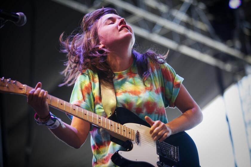 Australian indie rocker Courtney Barnett, shown during her performance at the 2014 Coachella Valley Music and Arts Festival in Indio, returns to the festival in 2016 and also plays April 14 at the Glass House in Pomona.