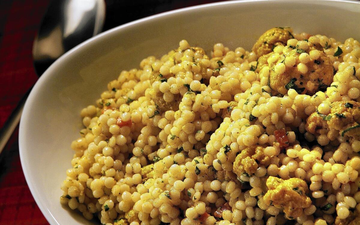 Mendocino Farms' vegan curried couscous with roasted cauliflower 