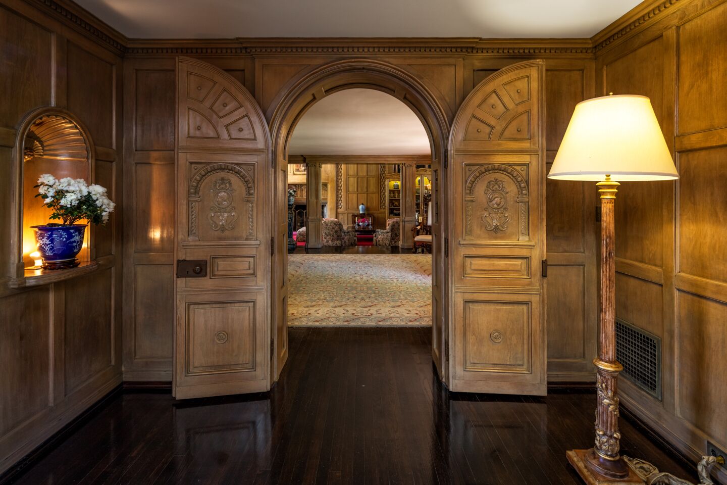 Entry doors leading to the great room.