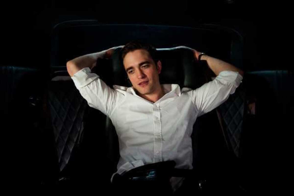 Robert Pattinson in a scene from the upcoming "Cosmopolis."