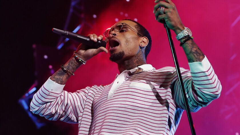 Chris Brown performs as part of the BET Experience at Staples Center in June.