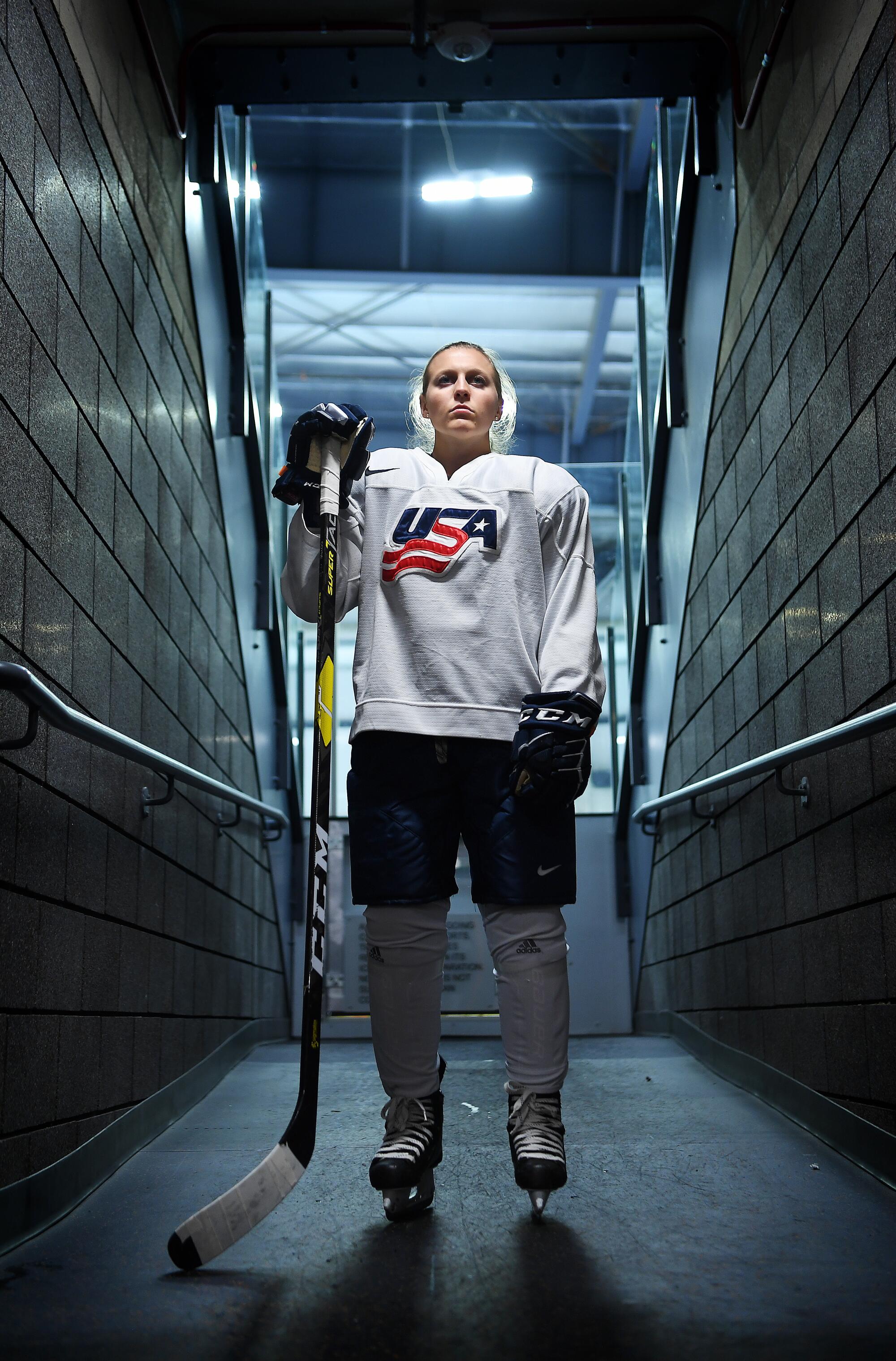 Kendall Coyne Schofield is photographed at Great Park Ice in Irvine.