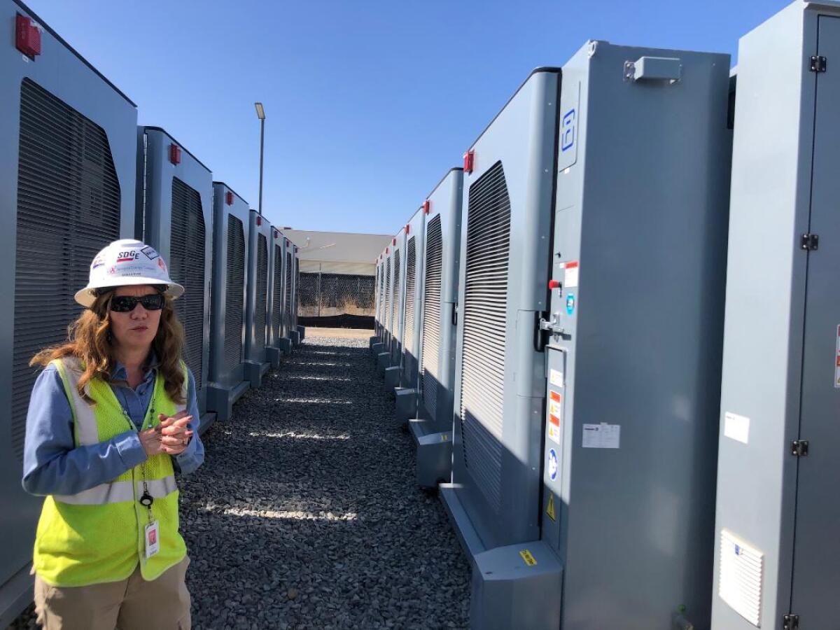 San Diego Gas & Electric project manager Kelli Fitzgerald.