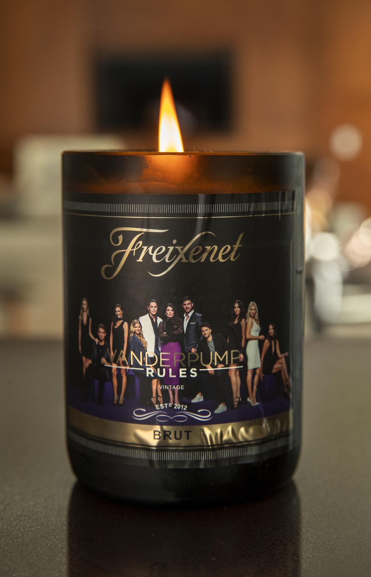 A "Vanderpump Rules" themed candle