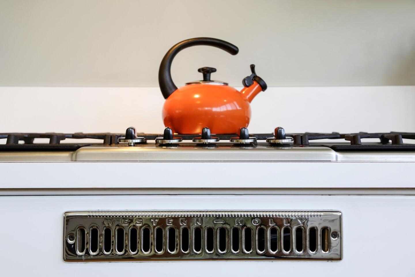 Raphael Soriano renovation: vintage stove