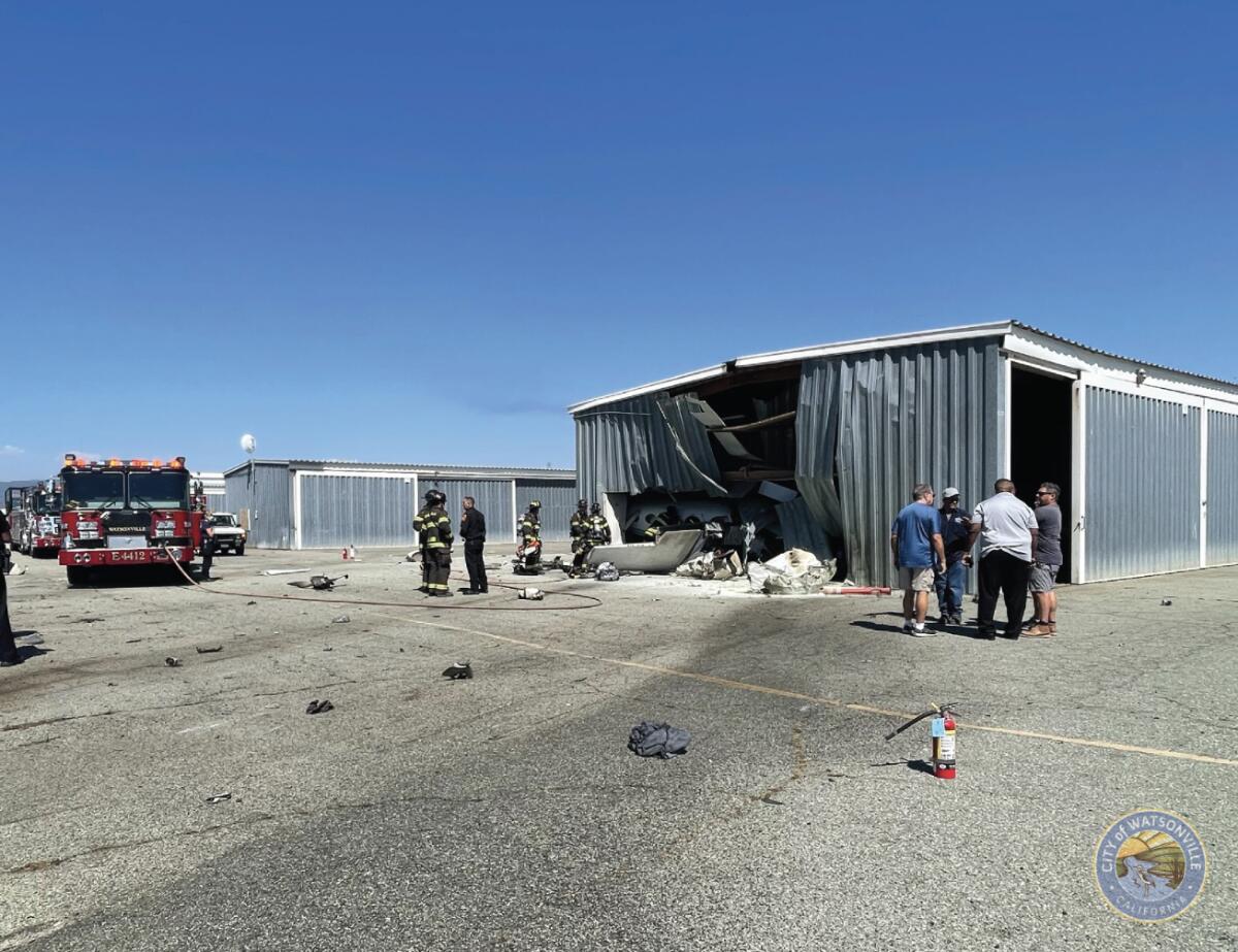 Two planes collided in midair Thursday over Watsonville Municipal Airport, authorities said, killing three people.