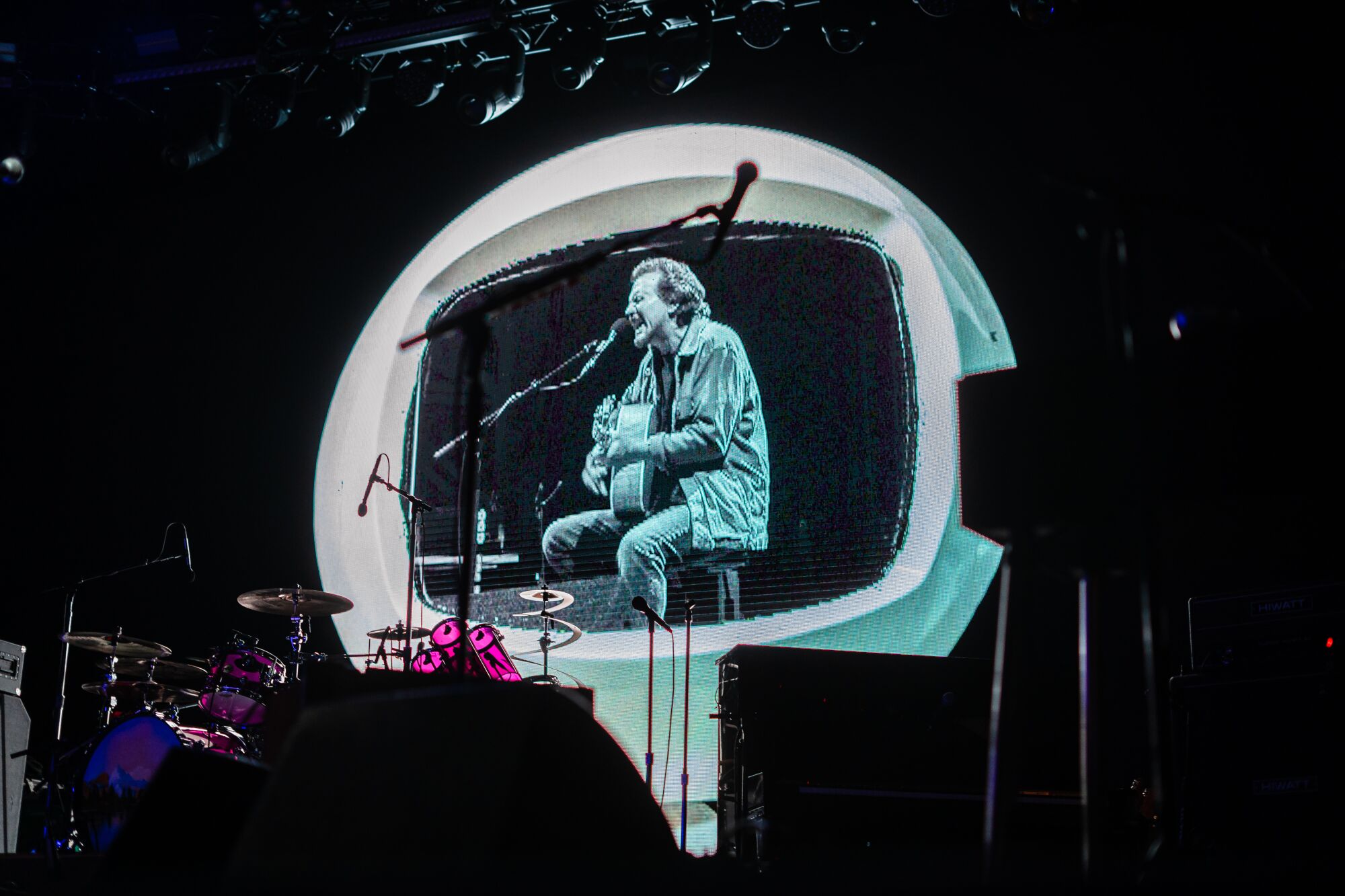 Singer, songwriter Eddie Vedder performs on stage at the Ohana Festival on September 25, 2021 in Dana Point, California.