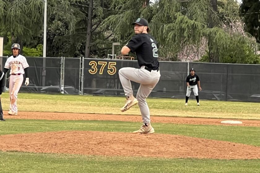 Garrett Patterson of Bonita came in with the bases loaded in the bottom of the sixth 