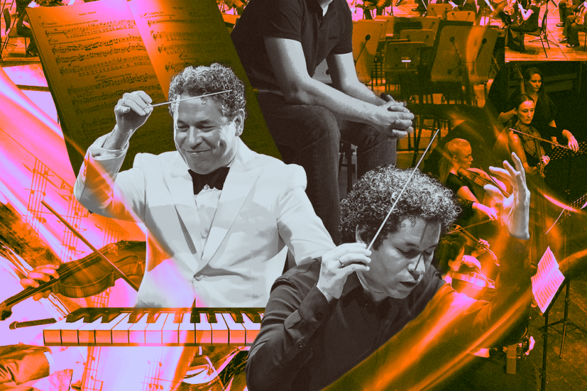 Collage of Gustavo Dudamel 