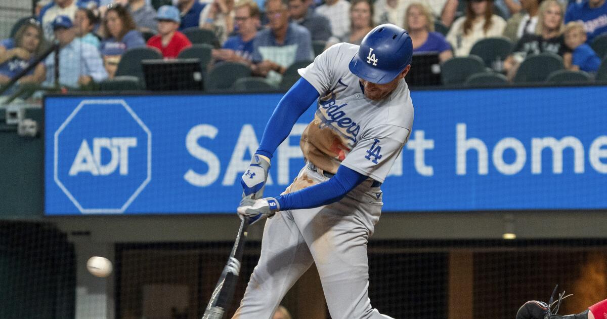 Freddie Freeman's two homers help Dodgers beat Texas Rangers Los