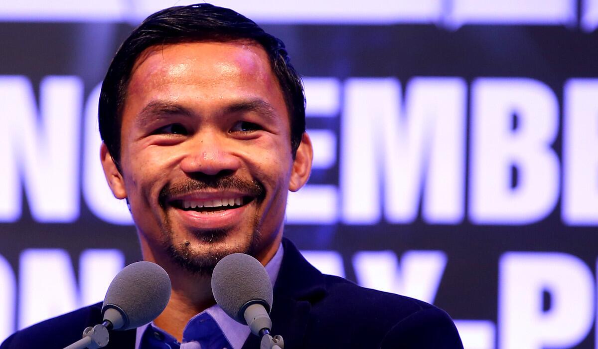 Manny Pacquiao was named as one of five judges for the Jan. 25 Miss Universe Pageant.