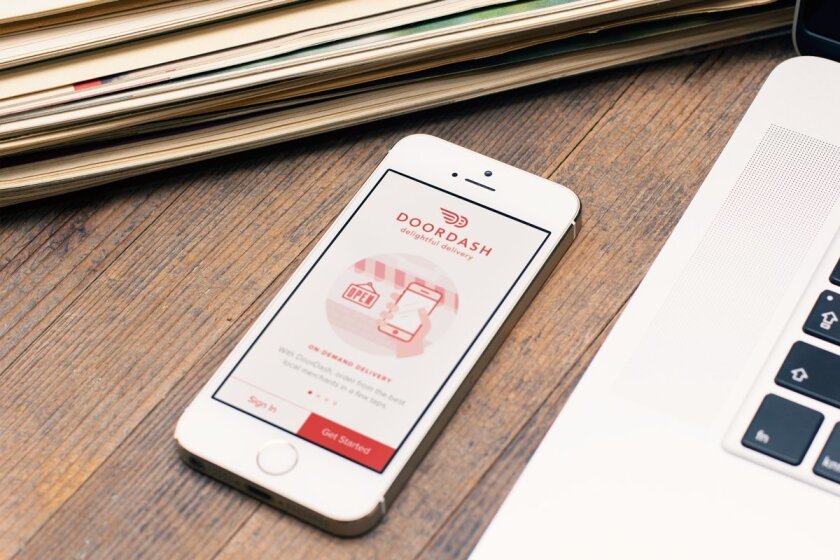 Food Delivery App Doordash Now In San Diego The San Diego
