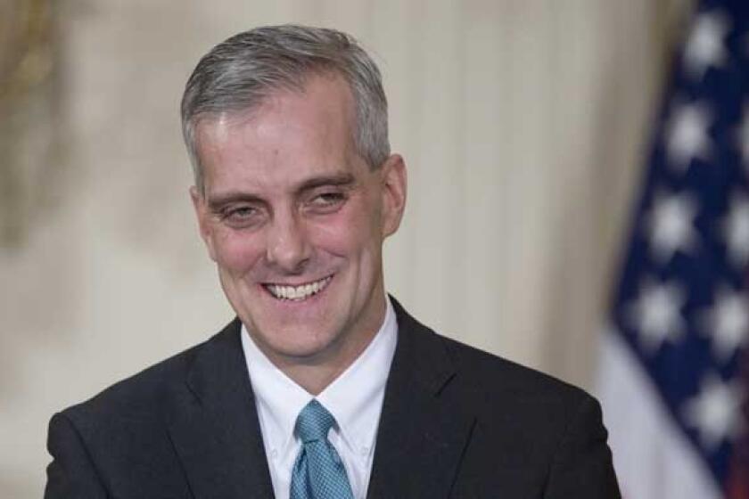 White House Chief of Staff Denis McDonough will be a guest on "Face the Nation," "Meet the Press" and "This Week With George Stephanopoulos."