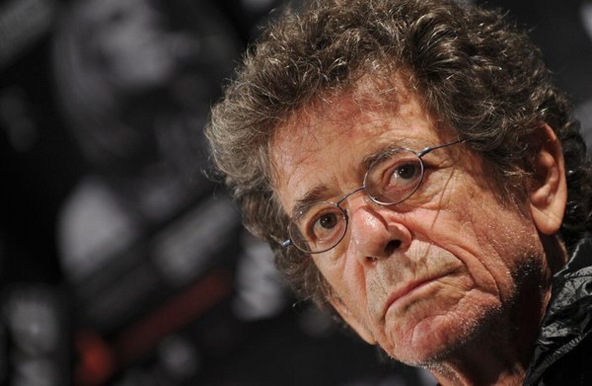 Legendary musician Lou Reed. Album sales have seen a huge jump since his death Sunday.