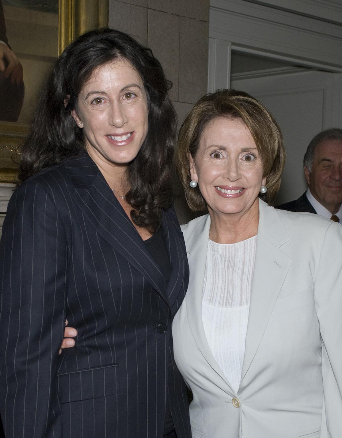 Christine Pelosi and her mother, Nancy Pelosi. (Gilbert Carrasquillo / Getty Images)
