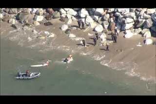 Man tries to outswim police in Pacific Palisades chase