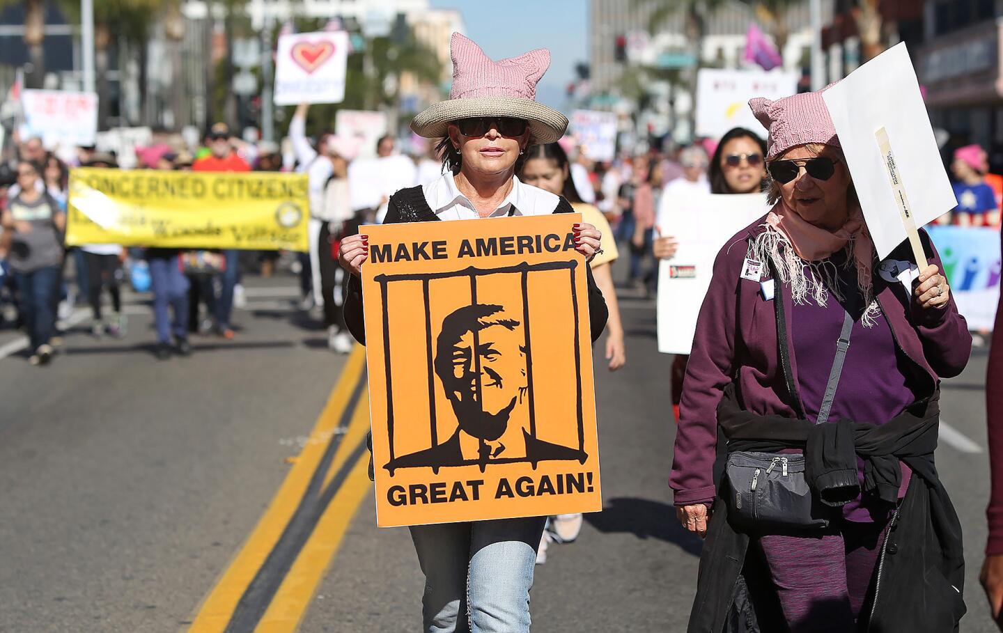 OC Woman's March in downtown Santa Ana
