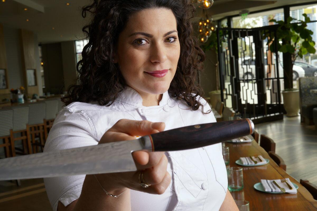 Giselle Wellman, executive chef of Pacific Standard Coastal Kitchen in Little Italy. (Nelvin C. Cepeda/ Union-Tribune)