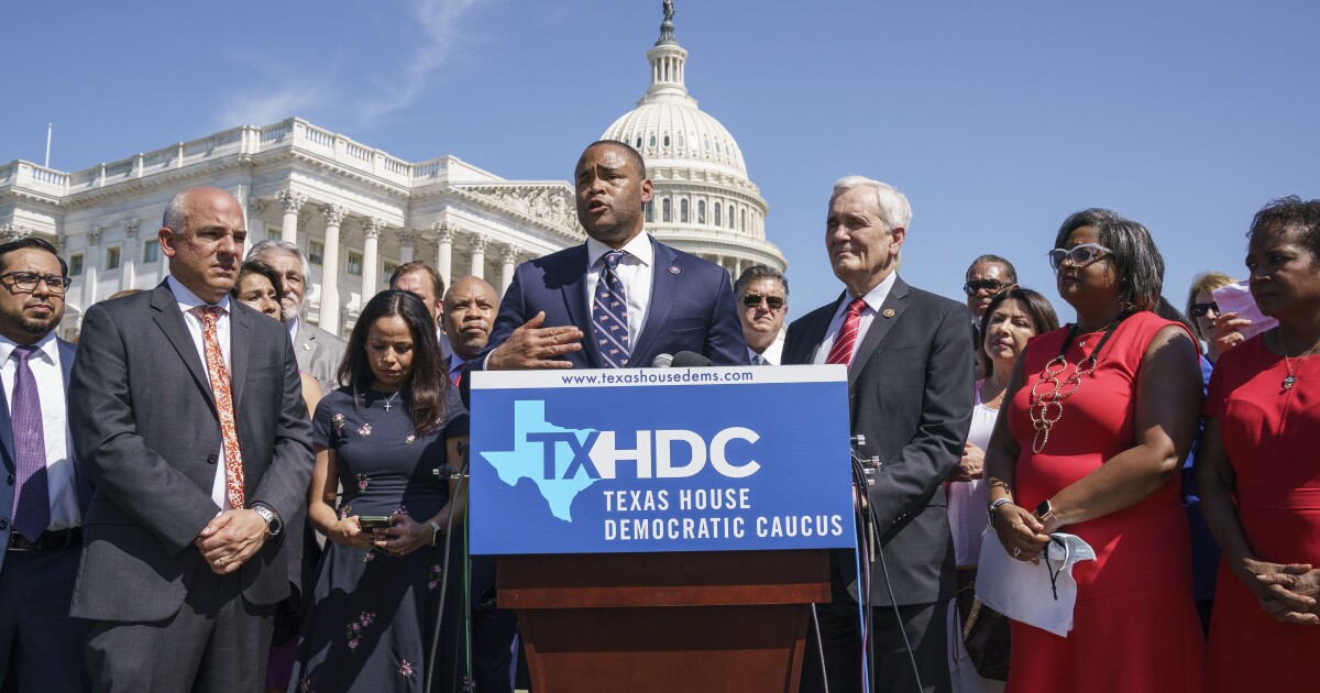 Texas governor threatens to arrest Democrats who blocked voting law by fleeing state Texas governor threatens to arrest Democrats who blocked voting law by fleeing state