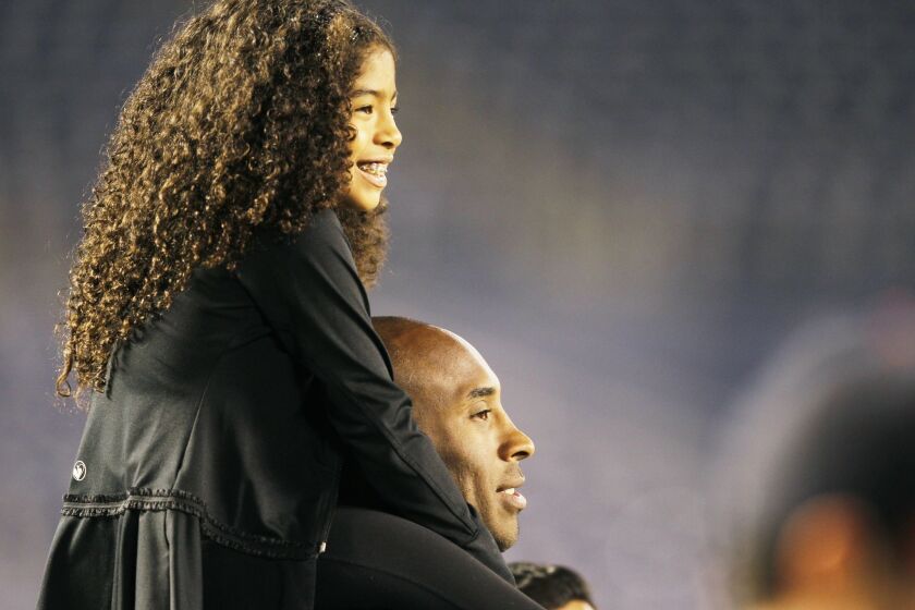 Kobe Bryant and his daughter Gianna Maria-Onore Bryant took in the U.S. vs. China soccer game.