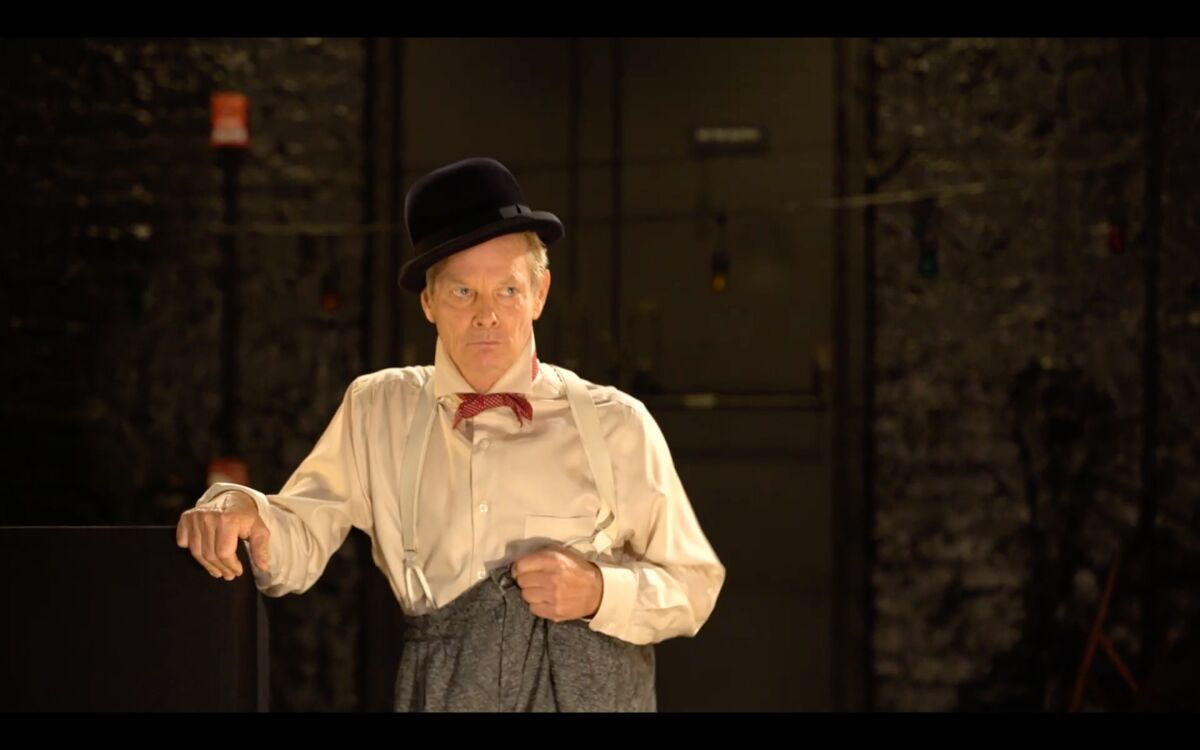 Bill Irwin performs a scene in "On Beckett" at Irish Repertory Theatre.  