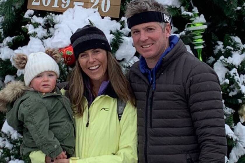 The Bresnahans, pictured in 2019 with their daughter Madeline, have launched a March of Dimes matching gift campaign.