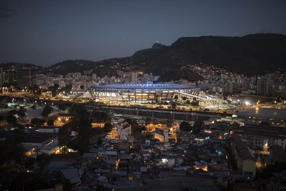The iconic Maracanã Stadium is located in the central part of Rio.