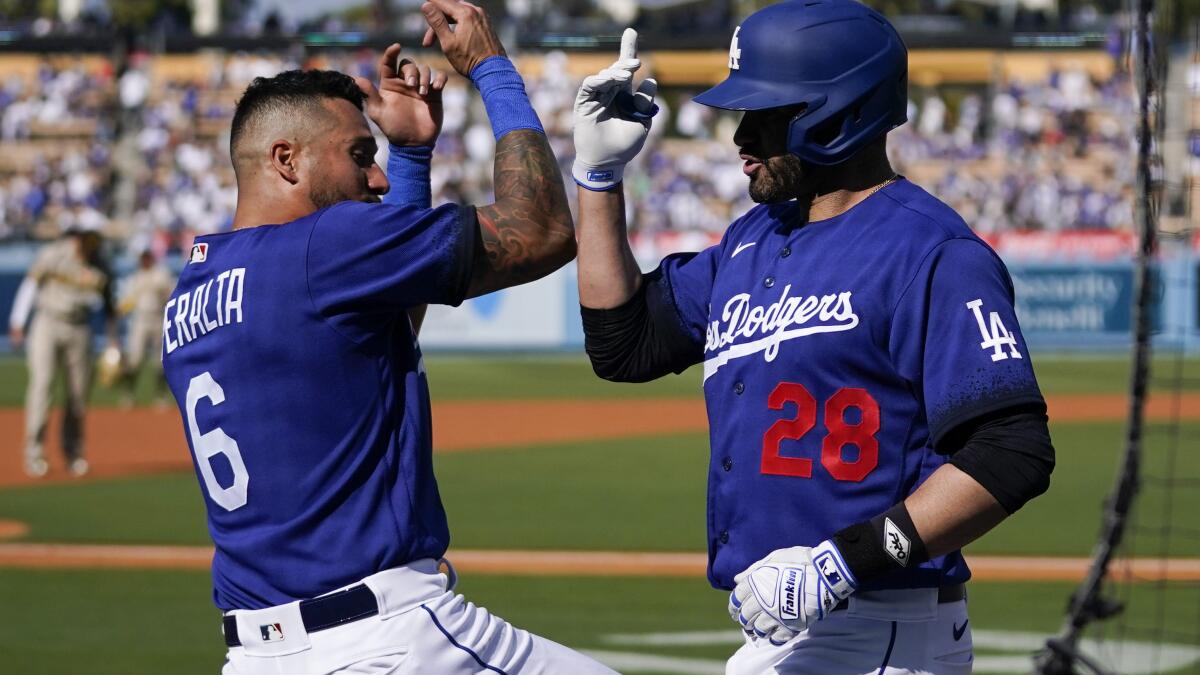 J.D. Martinez homers early as Dodgers outlast Padres – Orange