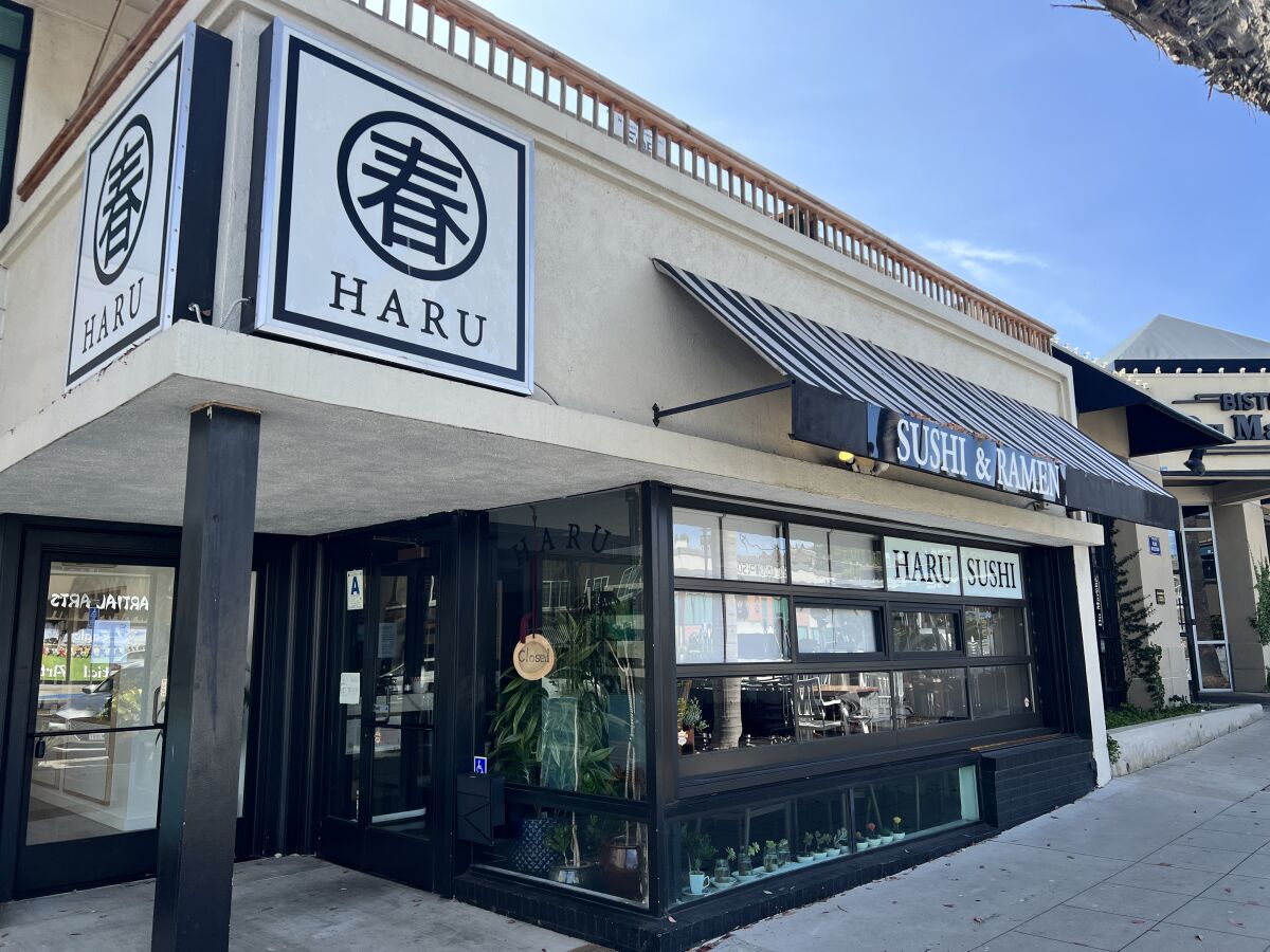 Haru Sushi at 7441 Girard Ave. in La Jolla offers sashimi, nigiri and sushi rolls, along with tempura, ramen and more.