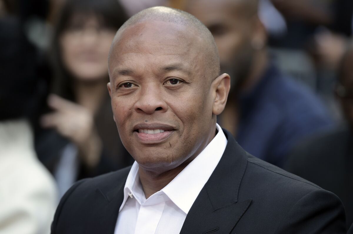 Dr. Dre attending a ceremony honoring Quincy Jones in Los Angeles in 2018