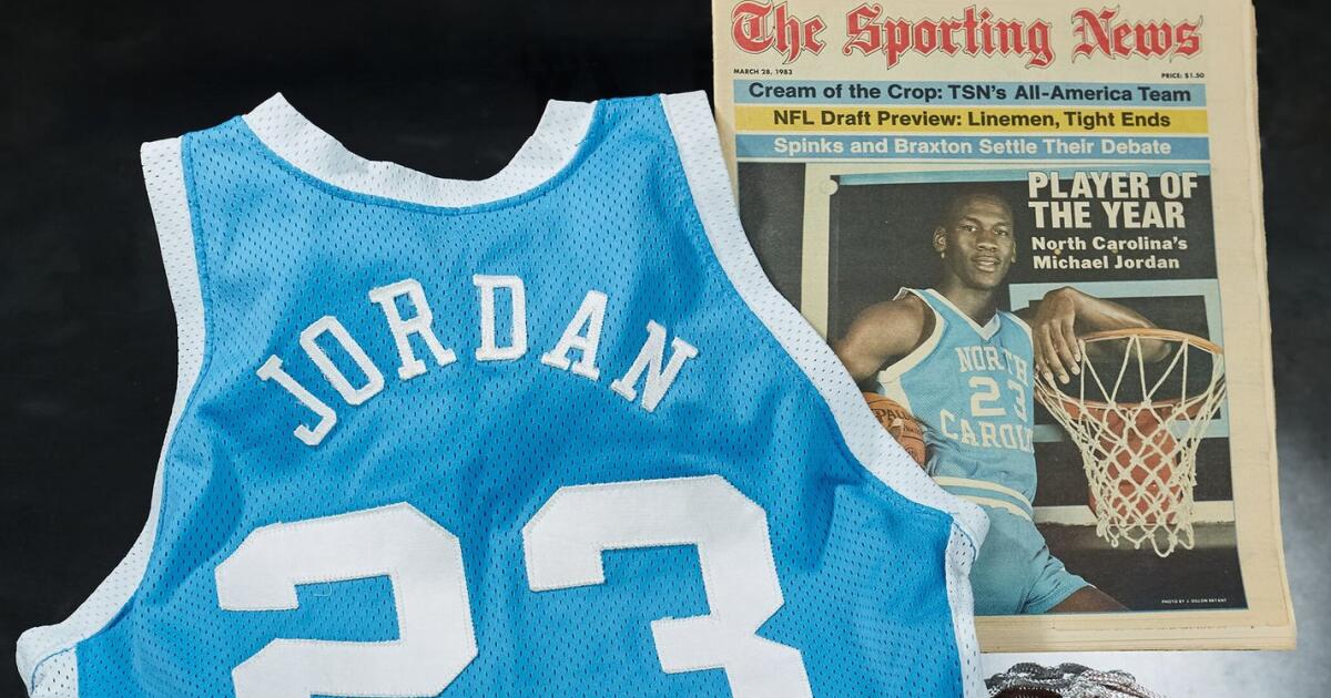 Michael Jordan's NC high school yearbook goes up for auction