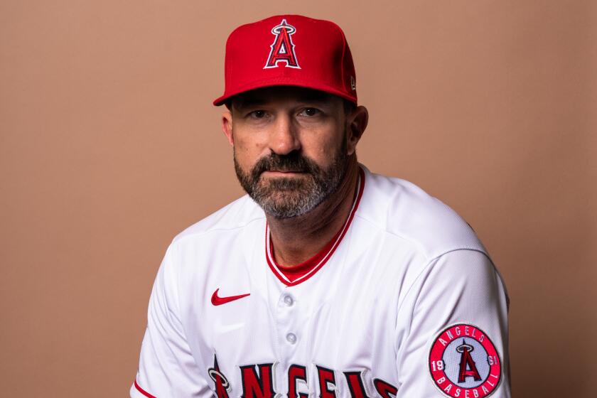 Los Angeles Angels pitching coach Mickey Callaway