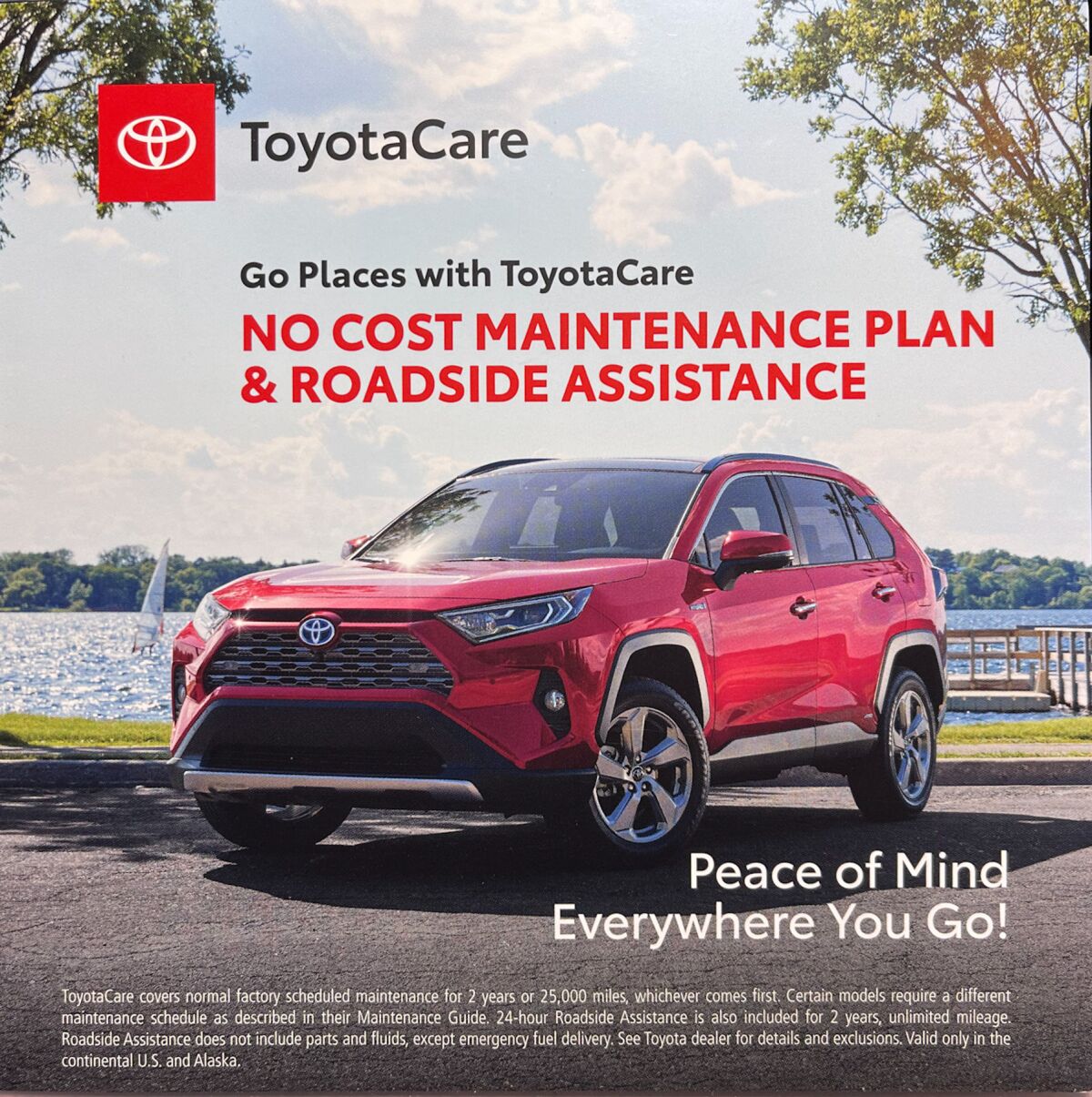 ToyotaCare no cost plan