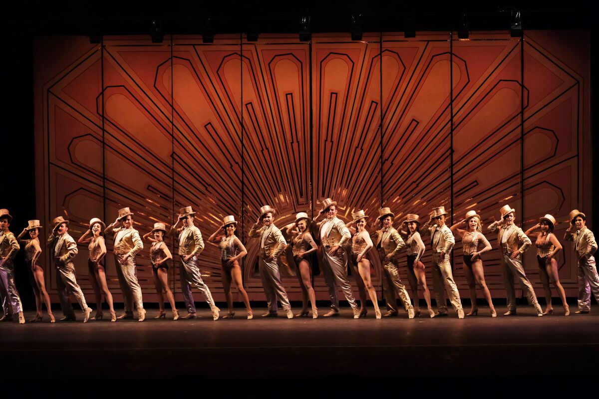 The cast of Moonlight Stage Productions' "A Chorus Line."