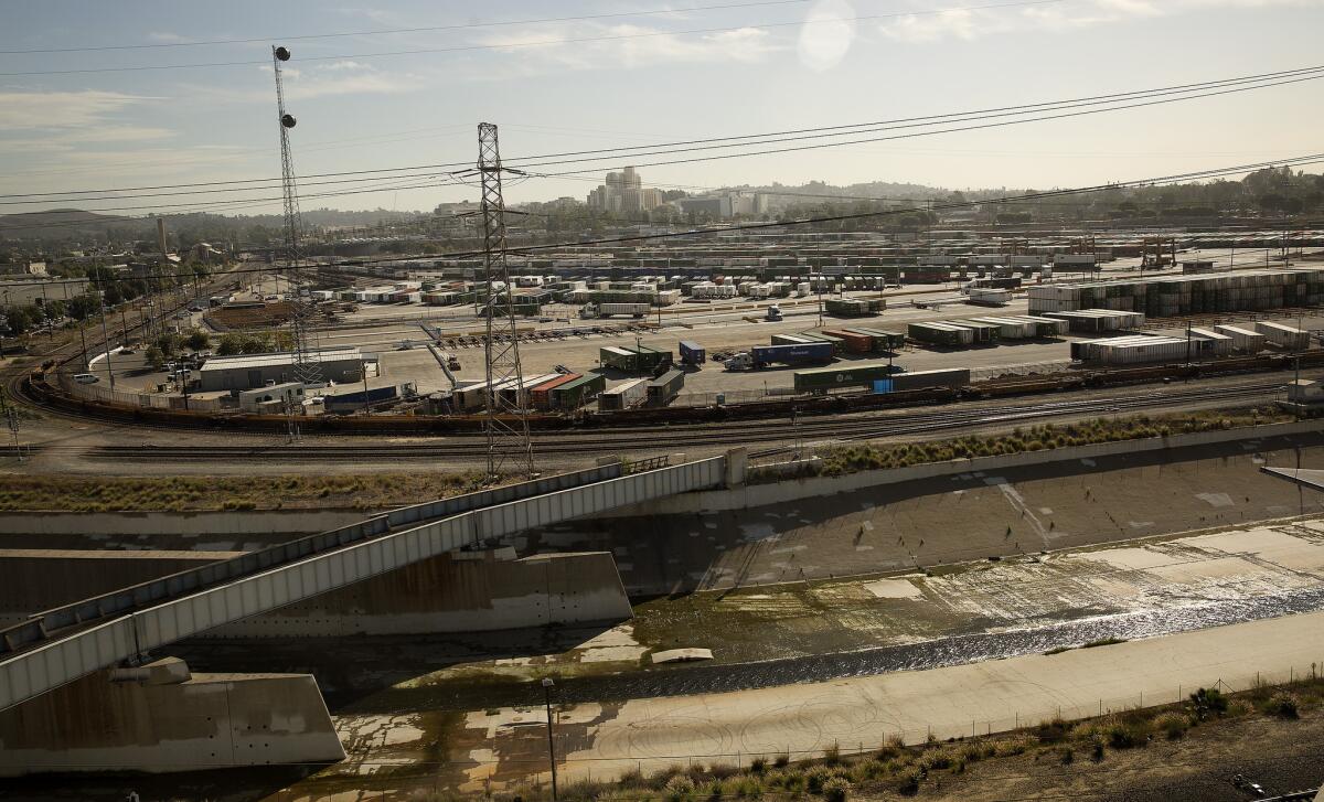 The sprawling Piggyback Yard is no longer a possible site for an Olympic Village in Los Angeles.