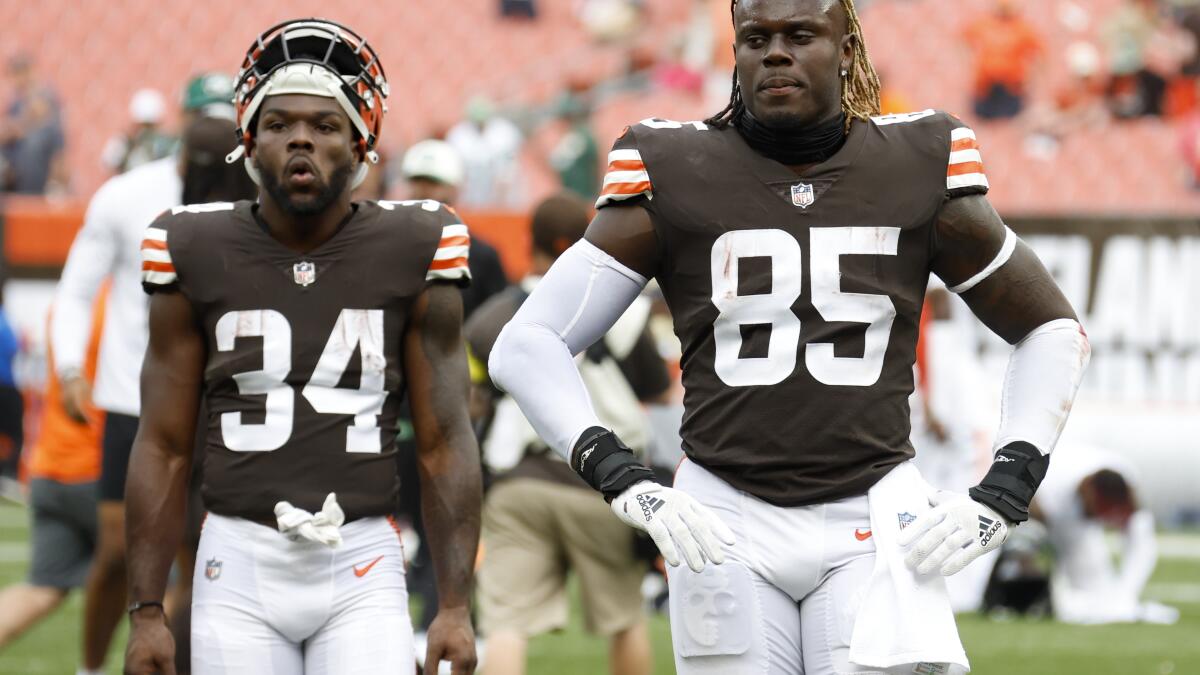 Despite playing well enough to win, Browns find ways to lose - The San  Diego Union-Tribune