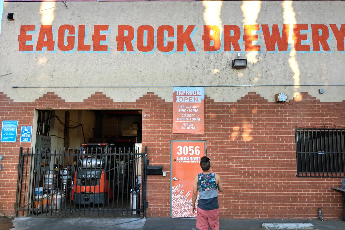 Exterior of Eagle Rock Brewery