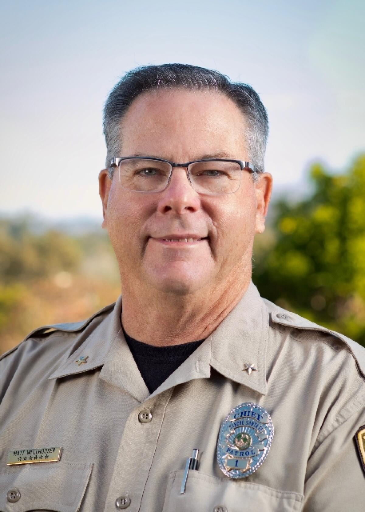 Rancho Santa Fe Patrol Chief Matt Wellhouser