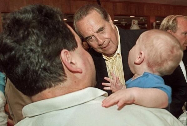Bob Dole approaches with caution