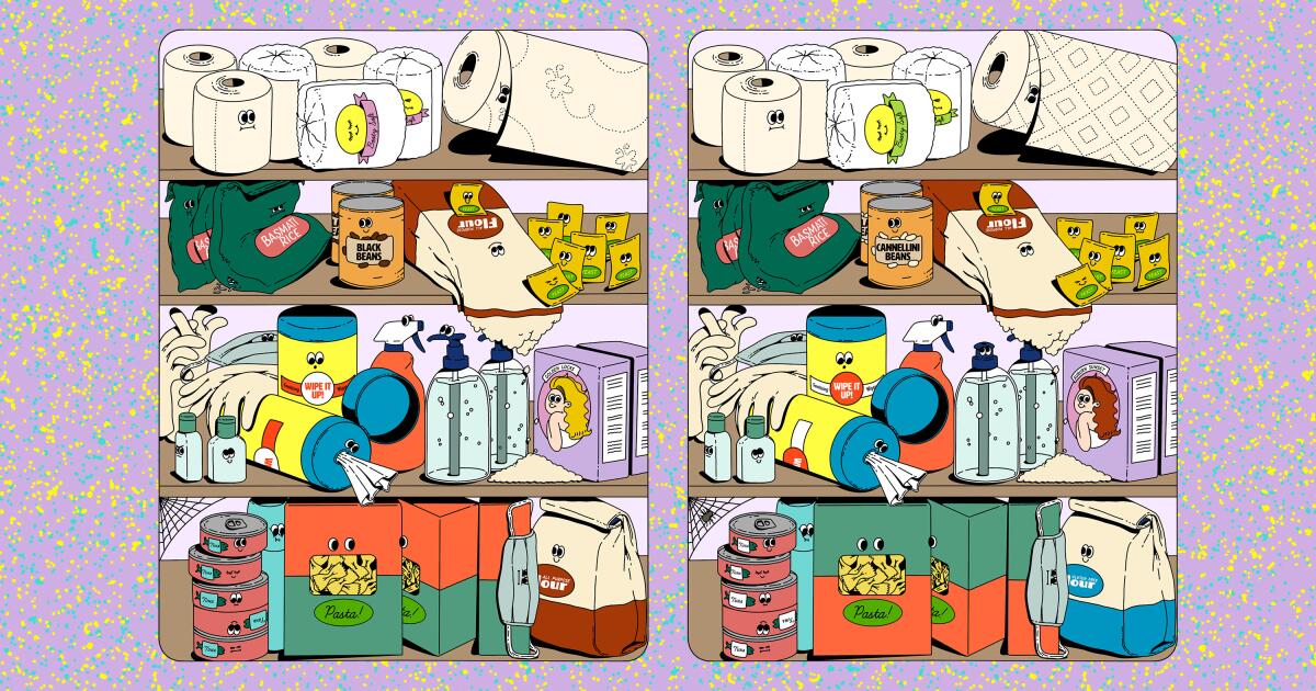 Quarantine games: Spot the difference in a coronavirus closet