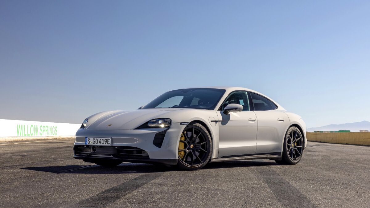 A 2022 Porsche Taycan GTS