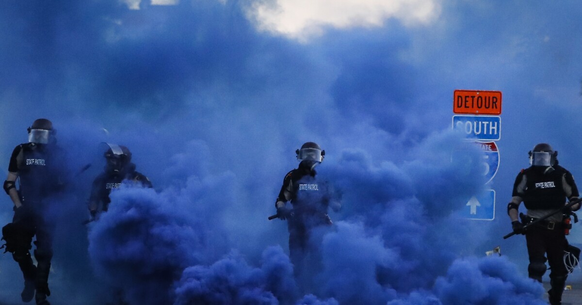 George Floyd Protests Trump Blames Antifa For Violence Los Angeles Times