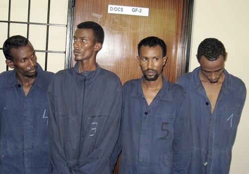 Four suspected Somali pirates