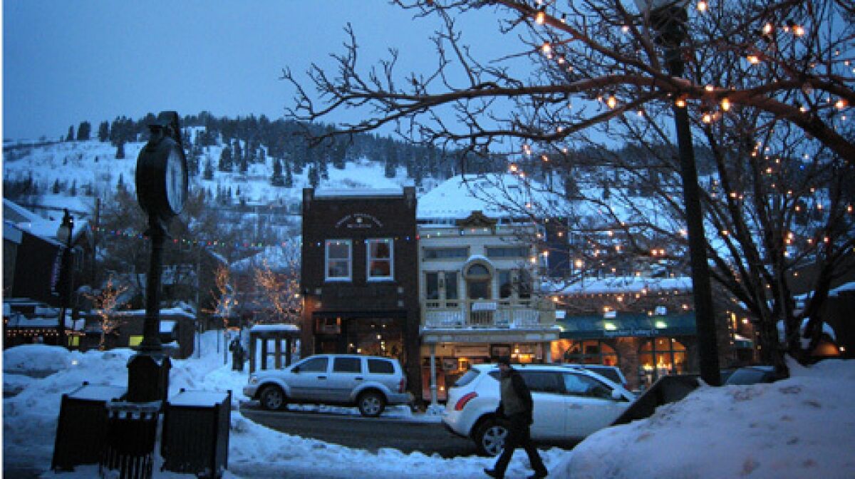 Park City, Utah, in mid-January, before the crowds arrive.