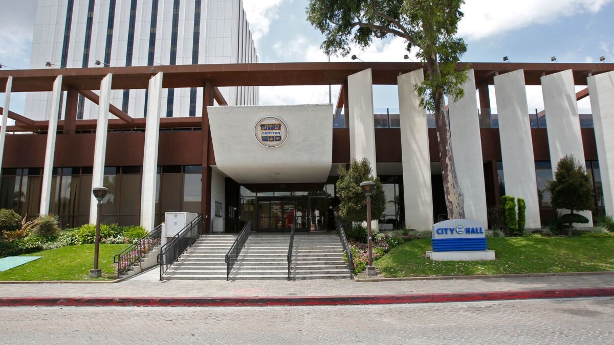 African American architect Harold Williams designed Compton City Hall, which was completed in 1976.