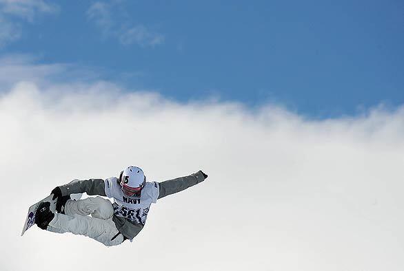 Kelly Clark participates in the snowboard superpipe women's elimination during Winter X Games 13 on Buttermilk Mountain on Jan. 22 in Aspen, Colo.